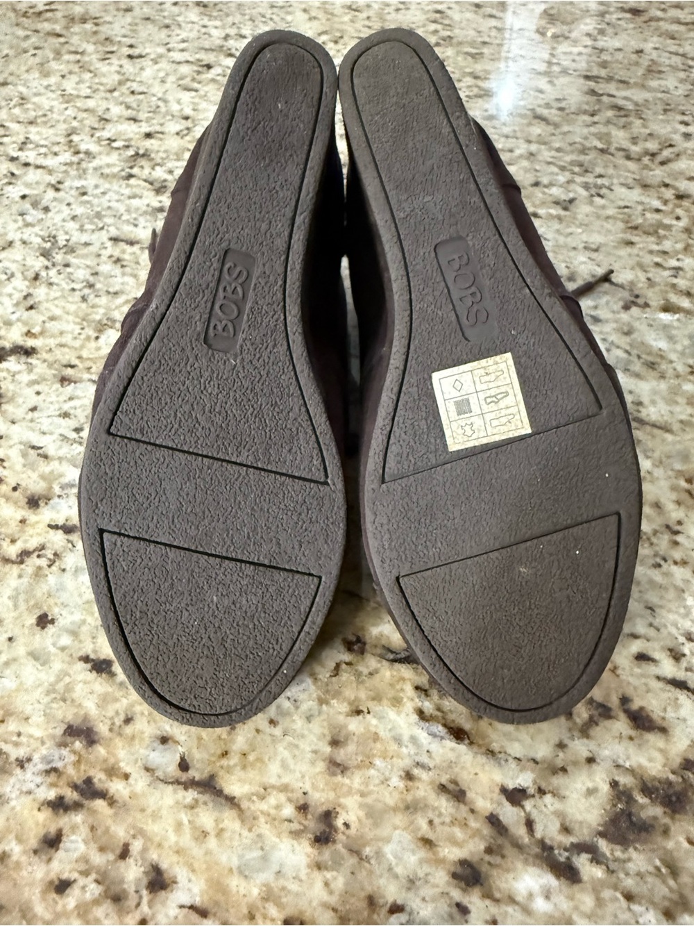Bobs by Sketchers High Notes Dark Brown Wedge Booties W8.5 8.5 - Picture 8 of 13